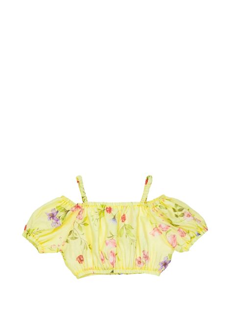 Top a fiori Lù-Lù BY MISS GRANT | LL4398GIALLO